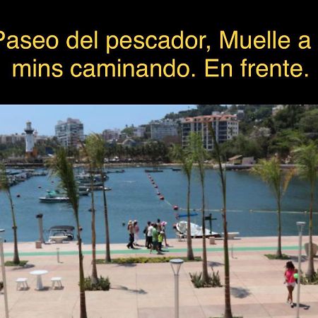 Departamento Sobre Costera, 1Min La Quebrada, 3M Playas Y Yates Apartment Acapulco Bagian luar foto
