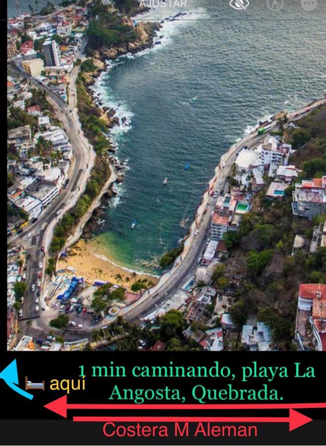 Departamento Sobre Costera, 1Min La Quebrada, 3M Playas Y Yates Apartment Acapulco Bagian luar foto